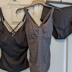 LIKE-NEW Prana Tankini Set with TWO tops!! Size L